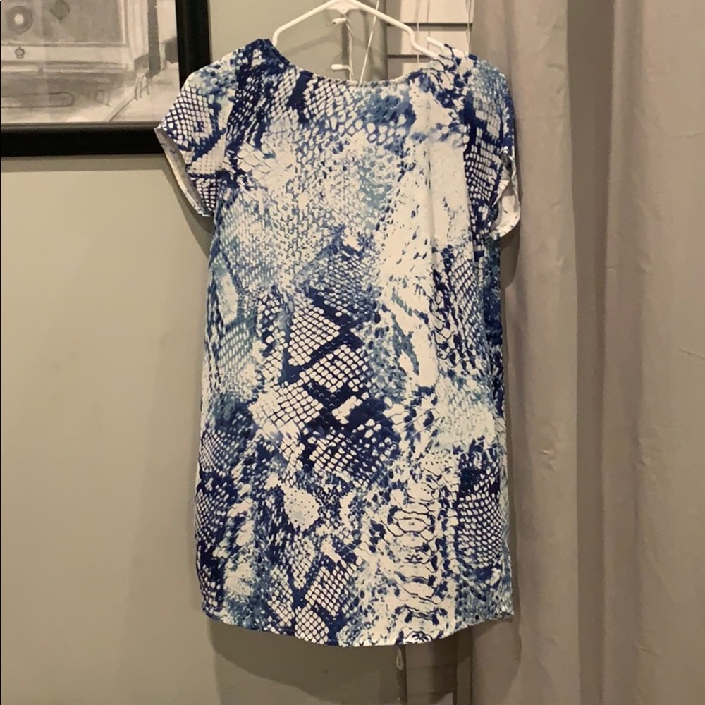 Snakeskin print dress